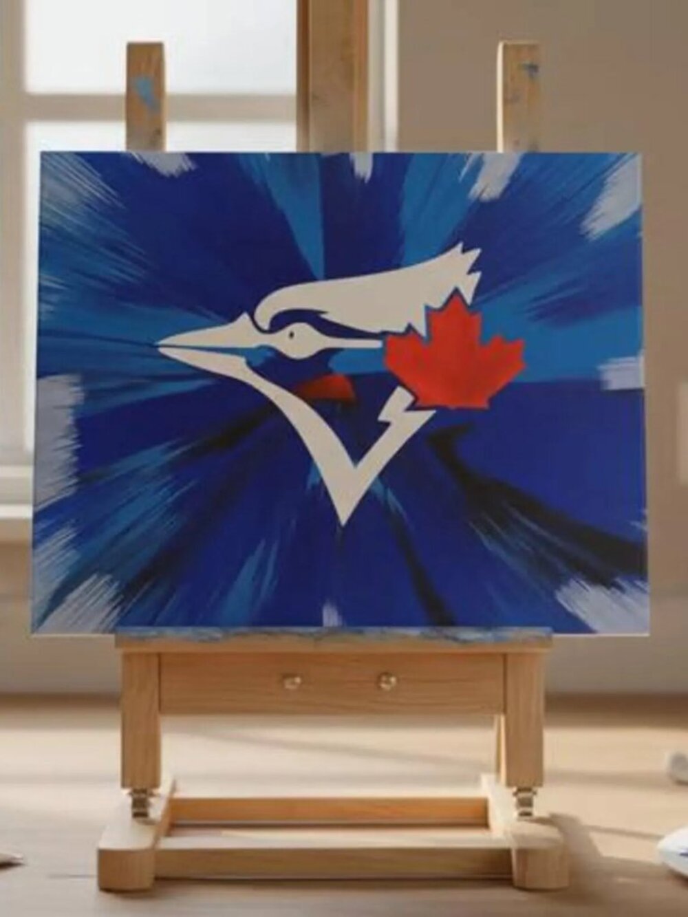 Abstract Spin Art- 16 x 20 Custom Made Logo Wall Decor - Picture 10 of 10